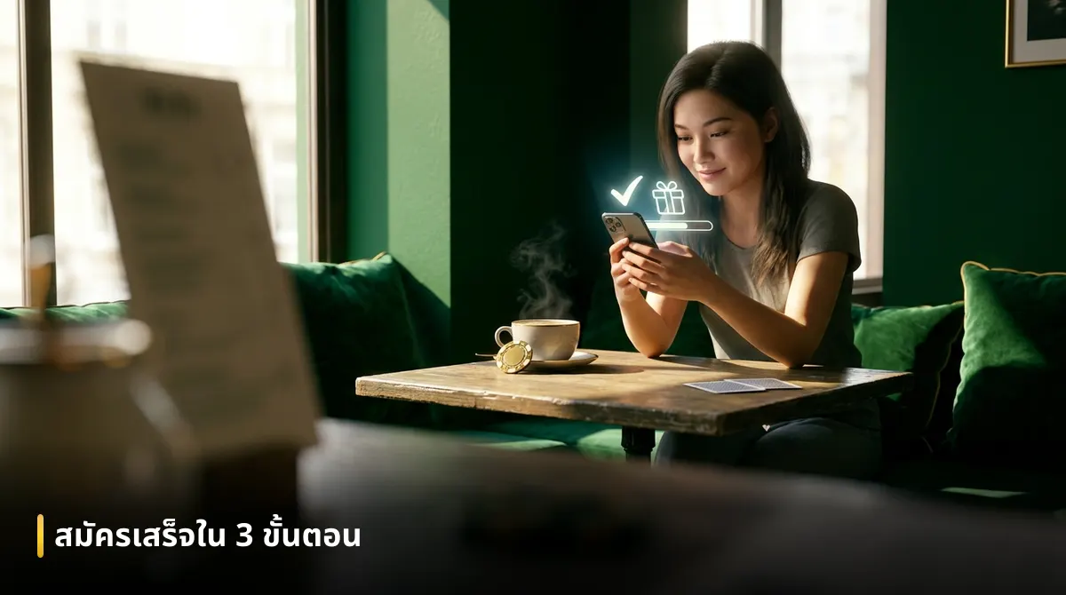 สมาชิกใหม่กดรับโบนัสสล็อตผ่านมือถือได้ทันทีหลังสมัครเสร็จในสามขั้นตอนง่ายๆ